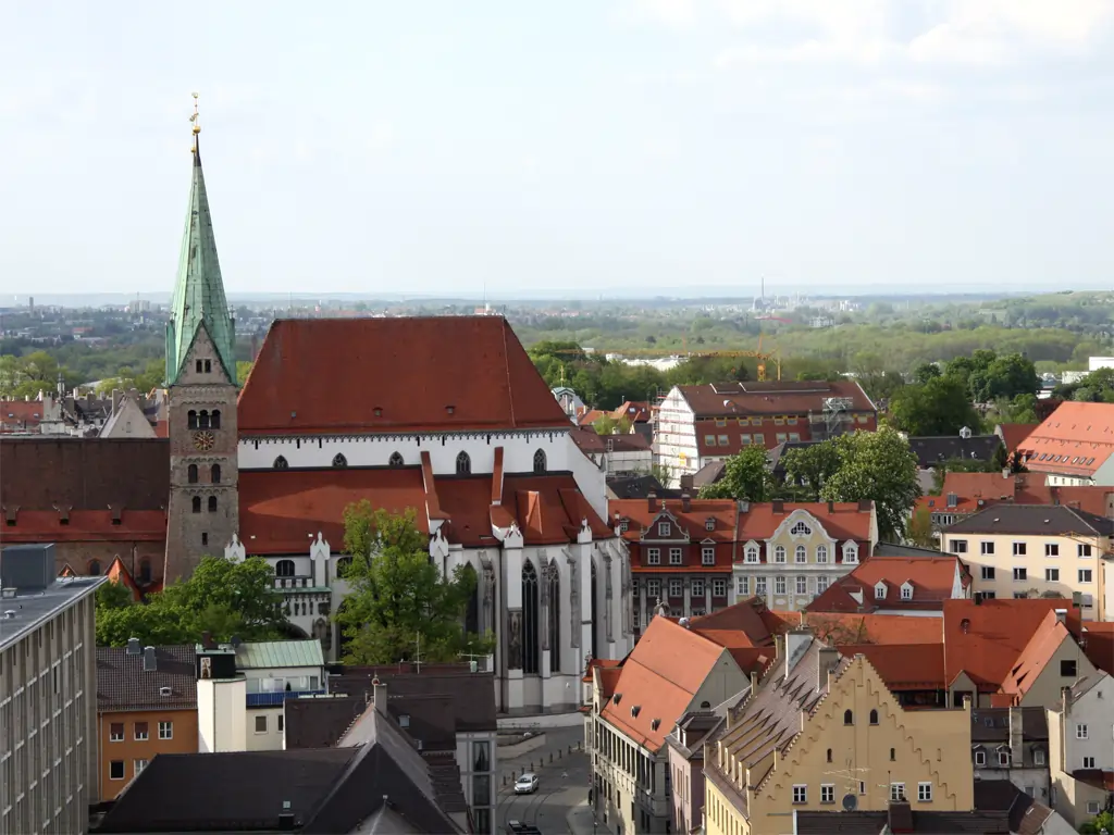 Augsburg - das Zentrum vom Bezirk Schwaben