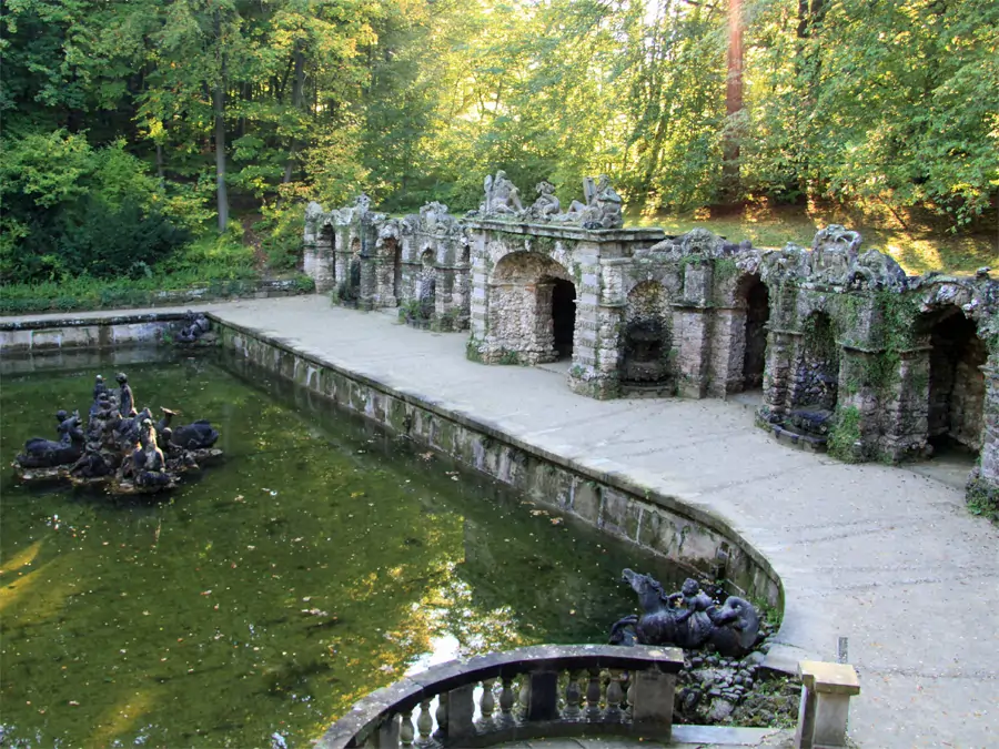 Untere Grotte in der Eremitage in Bayreuth