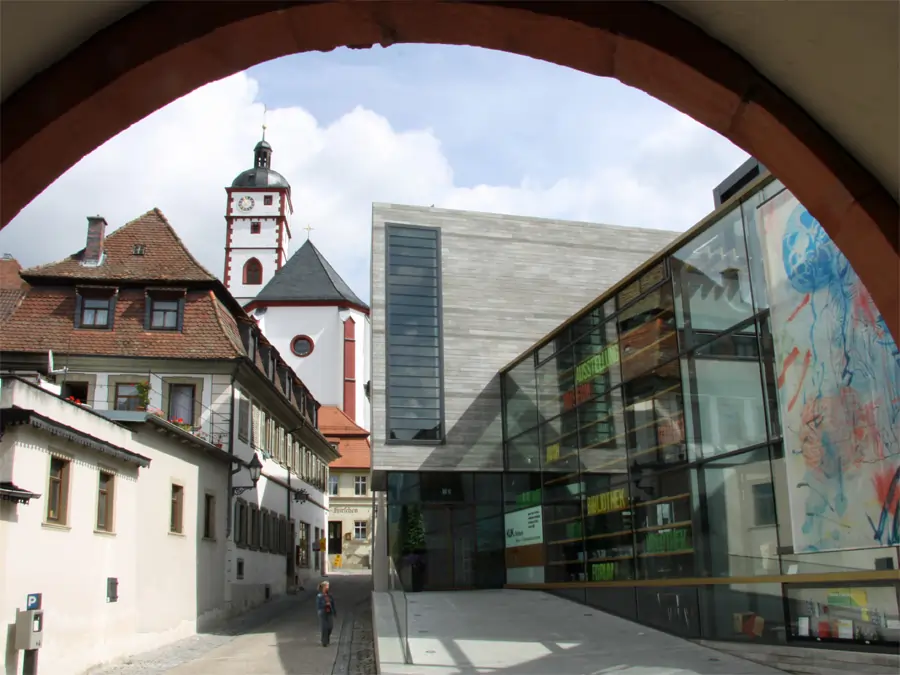 Blick zurAugustinerkirche in Dettelbach