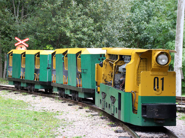 Alte Bergbauwagen vom Bergbaumuseum Krásno 