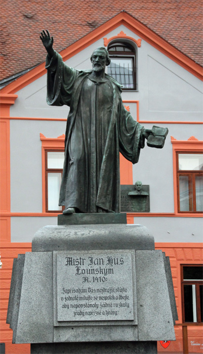 Jan Hus Denkmal in Böhmen
