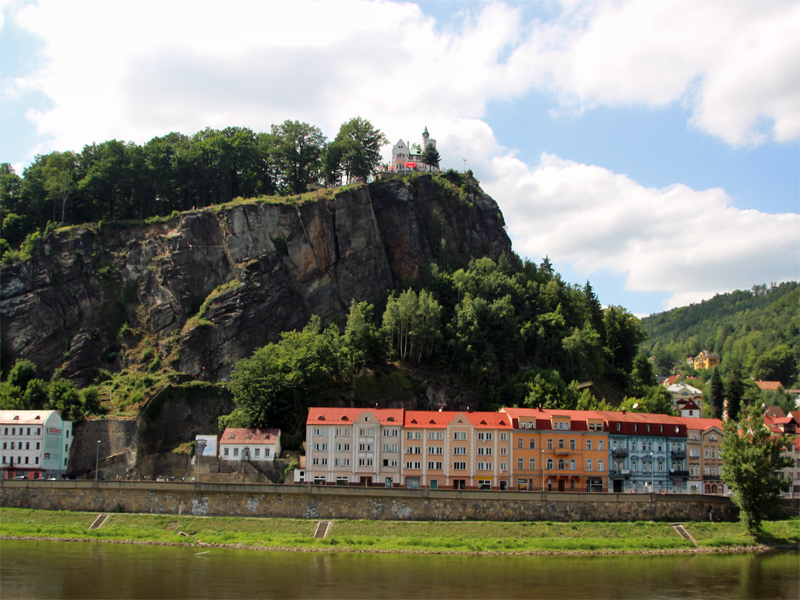 Děčín (Tetschen) liegt in der Böhmischen Schweiz