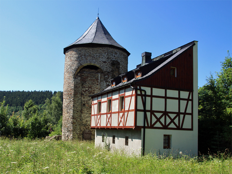 Uranerzgrube Einigkeit (Svornost) in Jáchymov / Joachimsthal in Böhmen