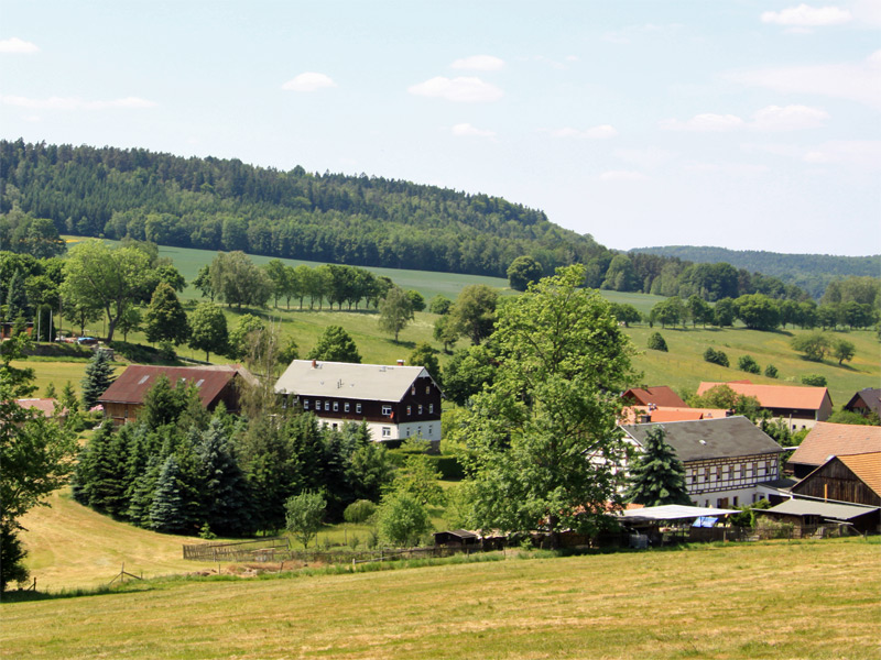 Mezná (Simmersdorf) in der Böhmischen Schweiz / Nordböhmen