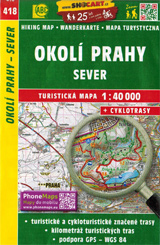  Wanderkarte Umgebung Prag nördlich
