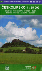 Wanderkarte von Ceska Lipa / Ceskolipsko