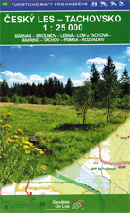 Wanderkarte Böhmischer Wald / Tachov