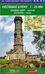 Wanderkarte Děčiner Steine