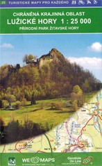 Wanderkarte Lausitzer Gebirge / Lužické hory in der Böhmischen Lausitz
