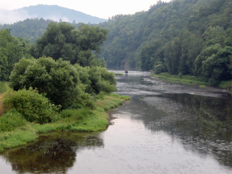 Berounka (Beraun) südlich von Prag in Mittelböhmen
