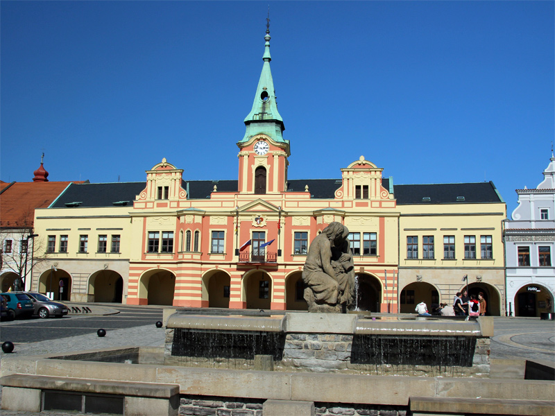 Stadtansicht im Zentrum von Melnik