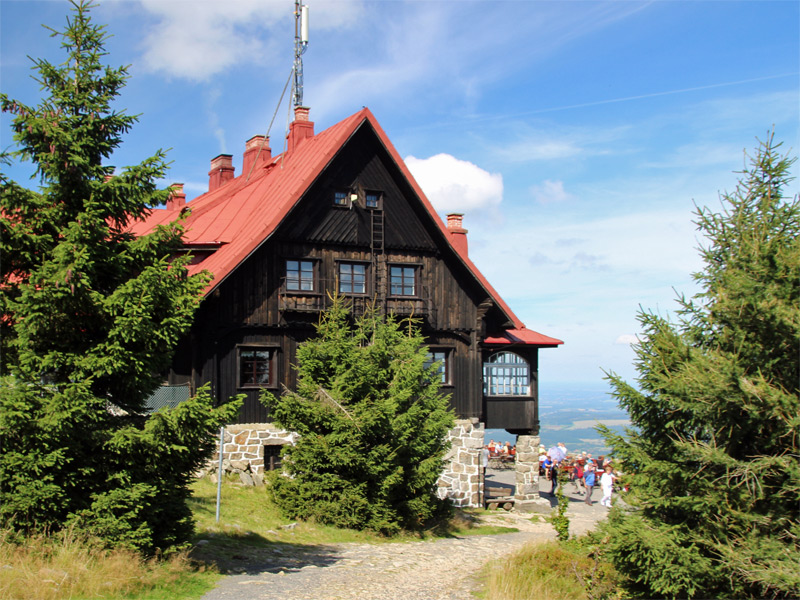 Heufuderbaude über den Kurort Bad Flinsberg