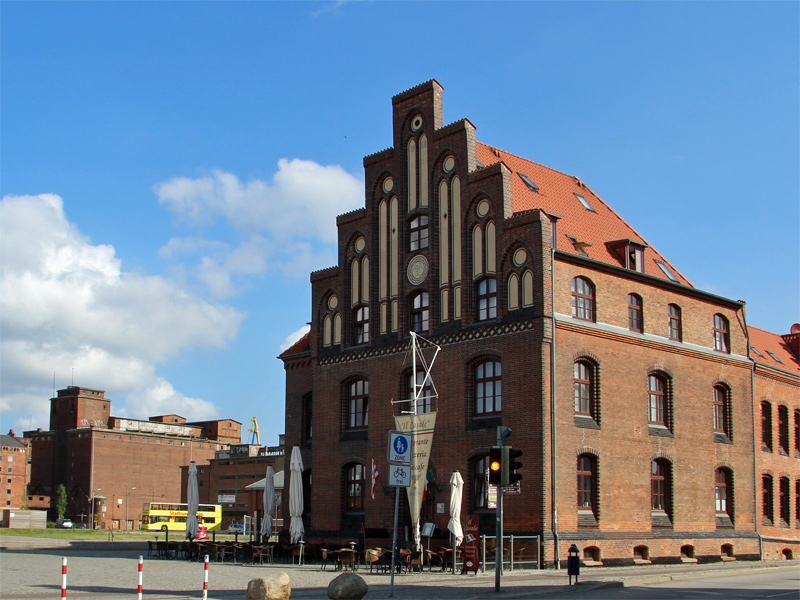 Hafenansicht in Wismar an der Mecklenburgische Ostseeküste 