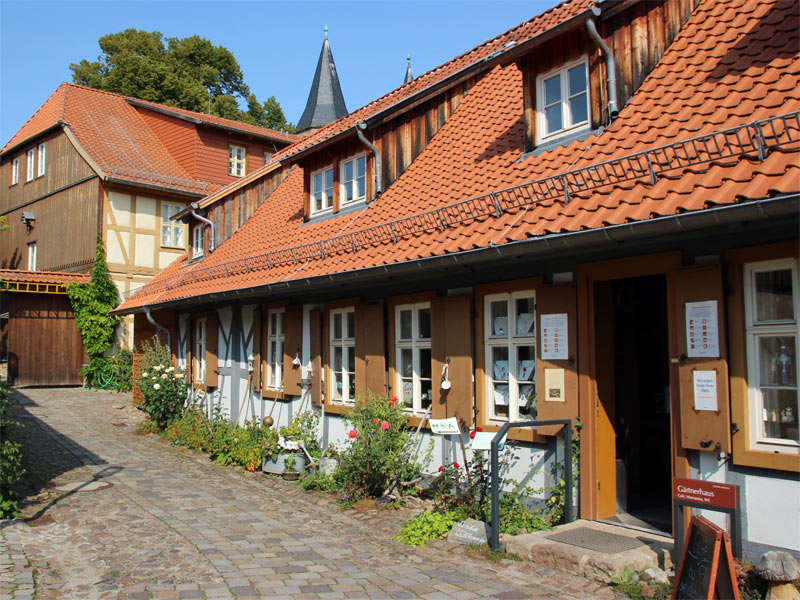 Eingang zum Kloster Drübeck in Ilsenburg im Harz 