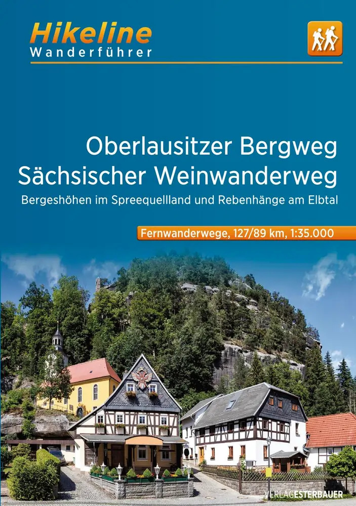 Fernwanderwege Sächsischer Weinwanderweg - hikeline - Esterbauer Verlag