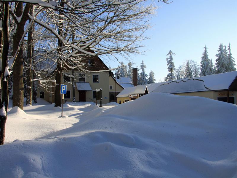 Greifensteinfelsen im Winter