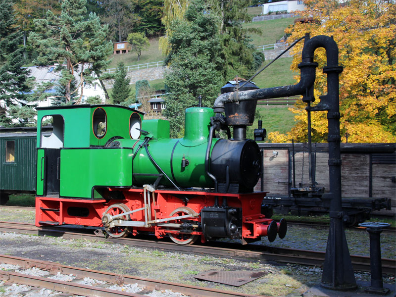 OT Rittersgrün mit Schmalspurbahn Museum