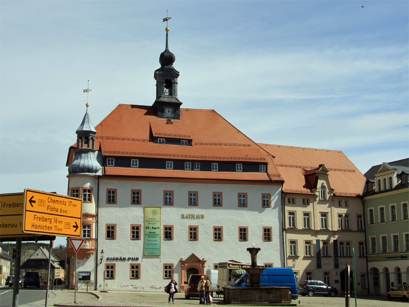 Oederan im Mittleren Erzgebirge / Sachsen