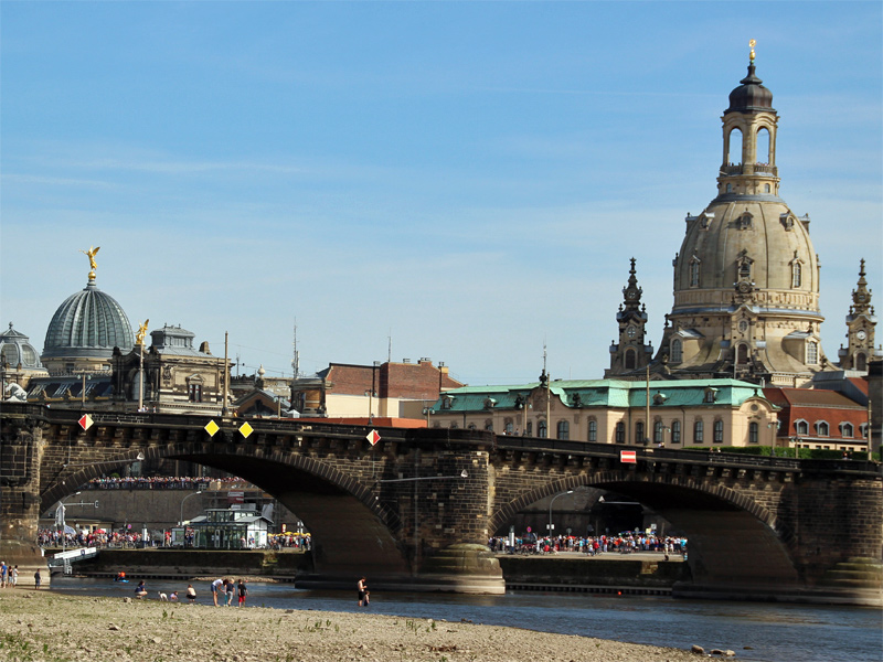 Dresdner Augustusbrücke / Sachsen