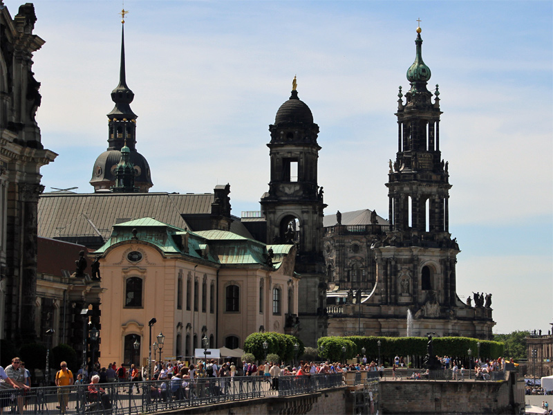Brühlsche Terrasse in Dresden in Sachsen