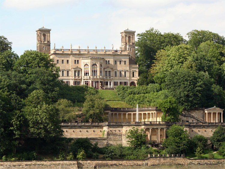 Schloss Albrechtsberg in Dresden an der Elbe
