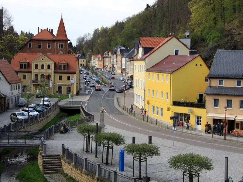 Stadt Tharandt im Sächsischen Elbland