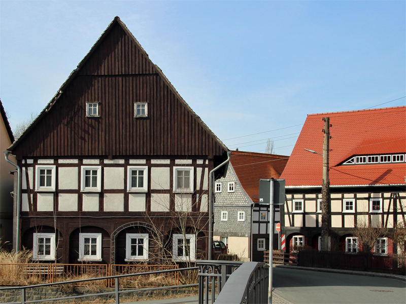Umgebindehaus in der Lausitz 
