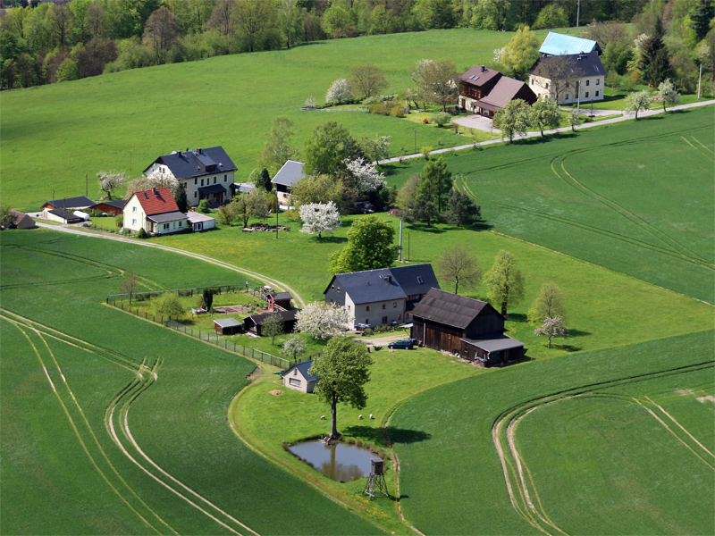 Stadt Königstein - Ortsteile rechtselbig in der Sächsischen Schweiz / Sachsen