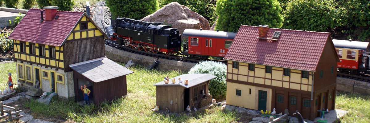 Eisenbahnwelten im Kurort Rathen / Sächsische Schweiz