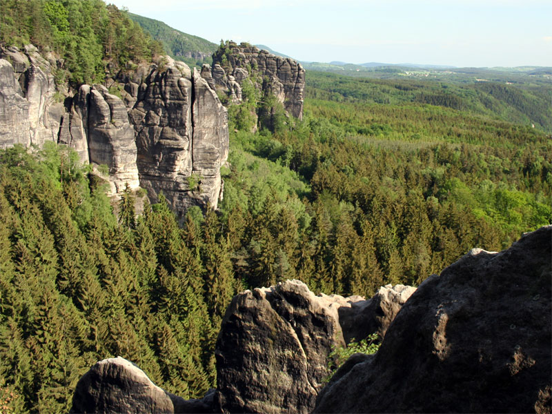 Auf dem Schrammsteingrat wandern 