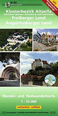 Wanderkarte Klosterbezirk Altzella, Freiberger-Land, Augustusburger-Land