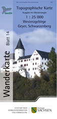 Wanderkarte Geyer, Schwarzenberg