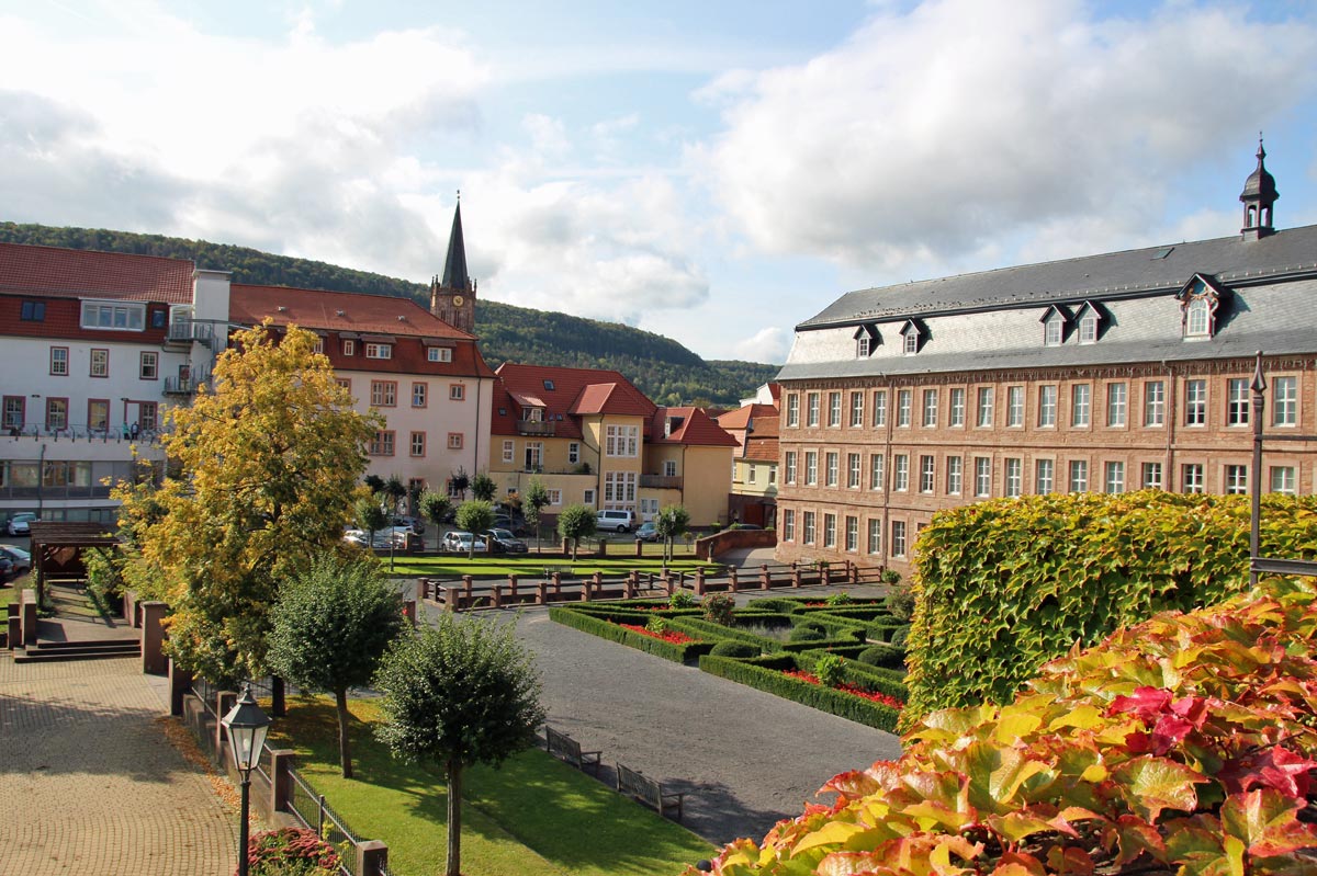 Blick zum Rosengarten in Heilbad Heiligenstadt 