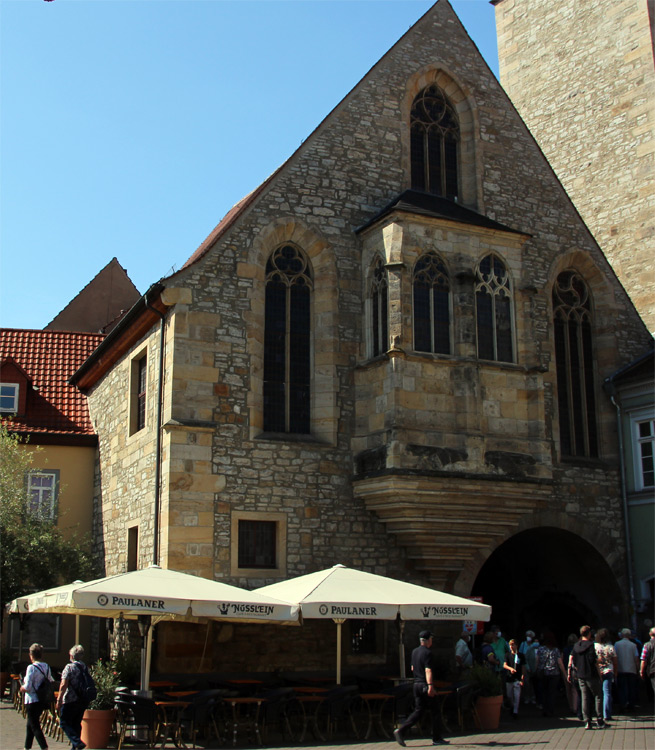 St. Ägidienkirche an der Ostseite der Krämerbrücke