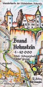 Wanderkarte Hohnstein und Brand vom Verlag Dr. Böhm