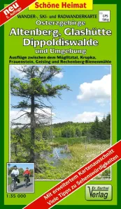 Wanderkarte Osterzgebirge, Altenberg, Glashütte, Dippoldiswalde 
