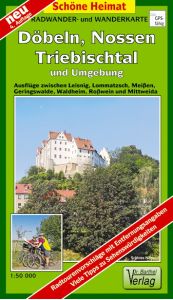 Wanderkarte mit Nossen, Döbeln und Triebischtal