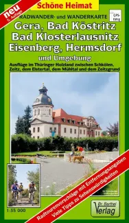 Wanderkarte: Vogtland in Thüringen und Umgebung 