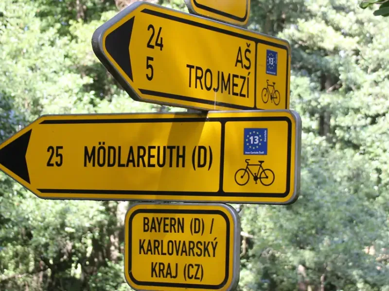 Grenzpunkt zwischen Sachsen, Tschechien und Bayern