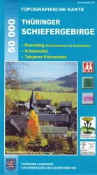 Wanderkarte Thüringer Schiefergebirge