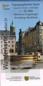 Wanderkarte Annaberg - Buchholz / Erzgebirge 