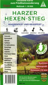 Wanderkarte Harzer-Hexensteig vom Schmidt-Buch-Verlag