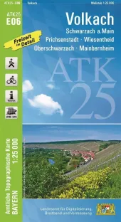 Wanderkarte Volkach mit Prichsenstadt