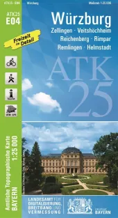Wanderkarte Würzburg mit Randersacker