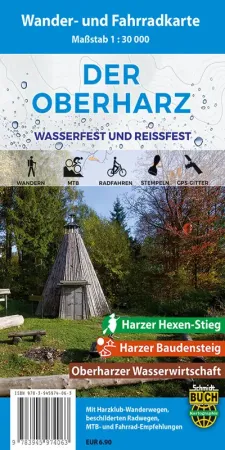 Wanderkarte Der Oberharz vom Schmidt-Buch-Verlag