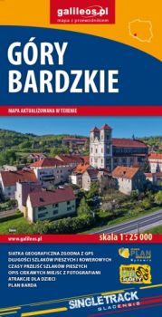 Wanderkarte Warthagebirge / Góry Bardzkie in den Ostsudetgen / Polen