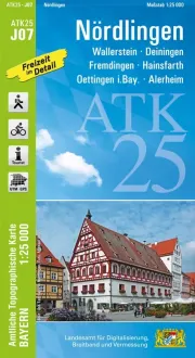 Wanderkarte von Nördlingen