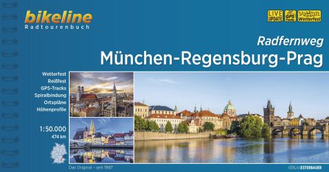 Radtourenbuch München-Regensburg-Prag / bikeline | Verlag Esterbauer 