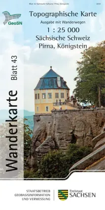 Wanderkarte Pirna - Tor zur Sächsischen Schweiz 