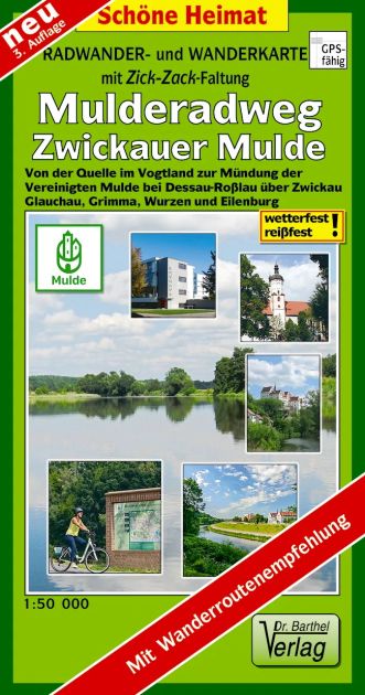 Wanderkarte Radweg Zwickauer Mulde